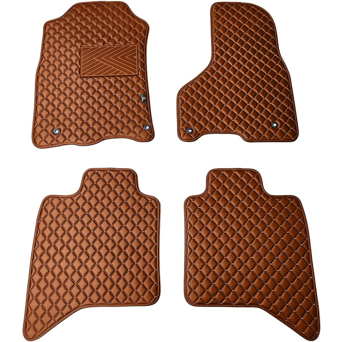 Eko odos kilimėliai QuiltyMats DODGE RAM 2009-2019m. (Ruda / rudos siūlės)