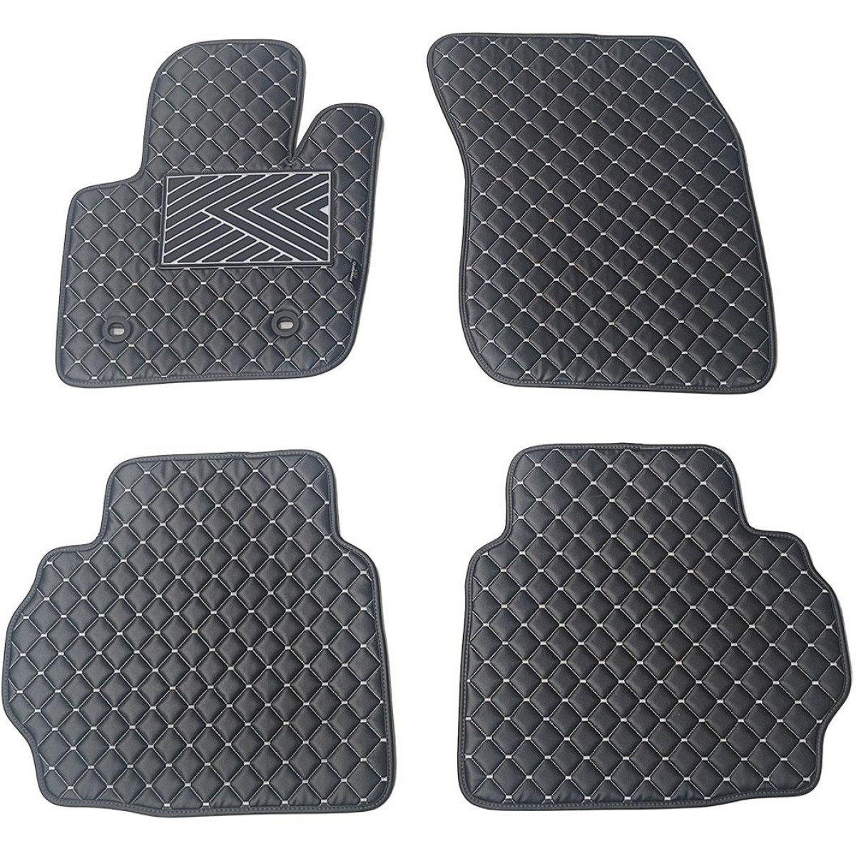 Eko odos kilimėliai QuiltyMats FORD MONDEO 2014-2022m. (Juoda / pilkos siūlės)