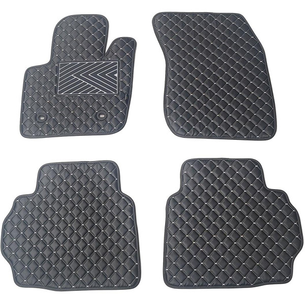 Eko odos kilimėliai QuiltyMats FORD MONDEO 2014-2022m. (Juoda / pilkos siūlės)