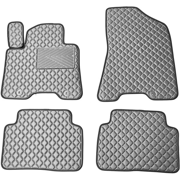 Eko odos kilimėliai QuiltyMats HYUNDAI TUCSON 2015-2021m. (3 karta (TL)) (Pilka / pilkos siūlės)