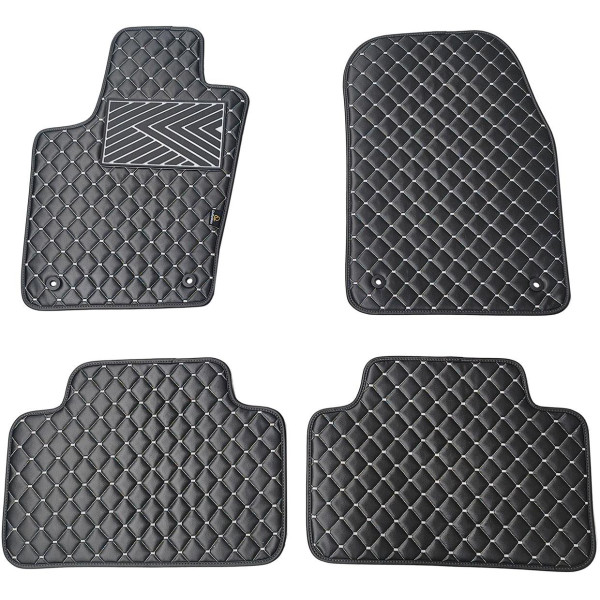 Eko odos kilimėliai QuiltyMats JEEP GRAND CHEROKEE 2010-2020m. (Juoda / pilkos siūlės)
