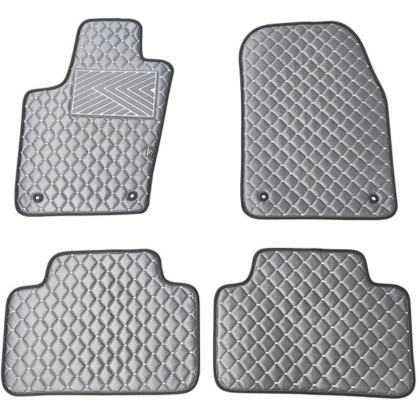 Eko odos kilimėliai QuiltyMats JEEP GRAND CHEROKEE 2010-2020m. (Pilka / pilkos siūlės)