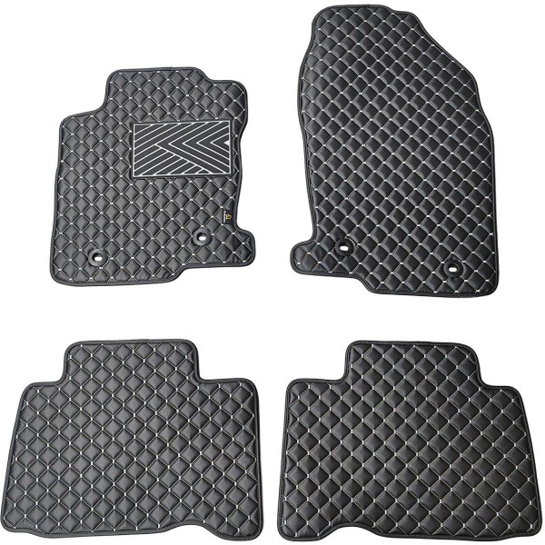 Eko odos kilimėliai QuiltyMats LEXUS NX 2014-2021m. (Juoda / pilkos siūlės)