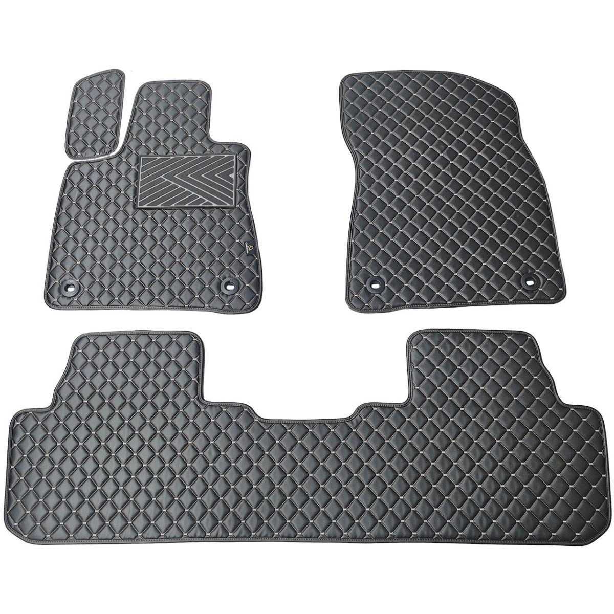 Eko odos kilimėliai QuiltyMats LEXUS RX 2015-2022m. (Juoda / pilkos siūlės)
