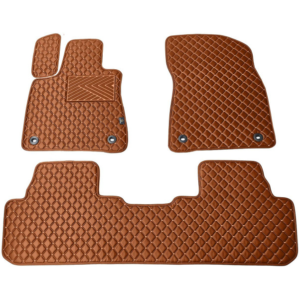 Eko odos kilimėliai QuiltyMats LEXUS RX 2015-2022m. (Ruda / rudos siūlės)