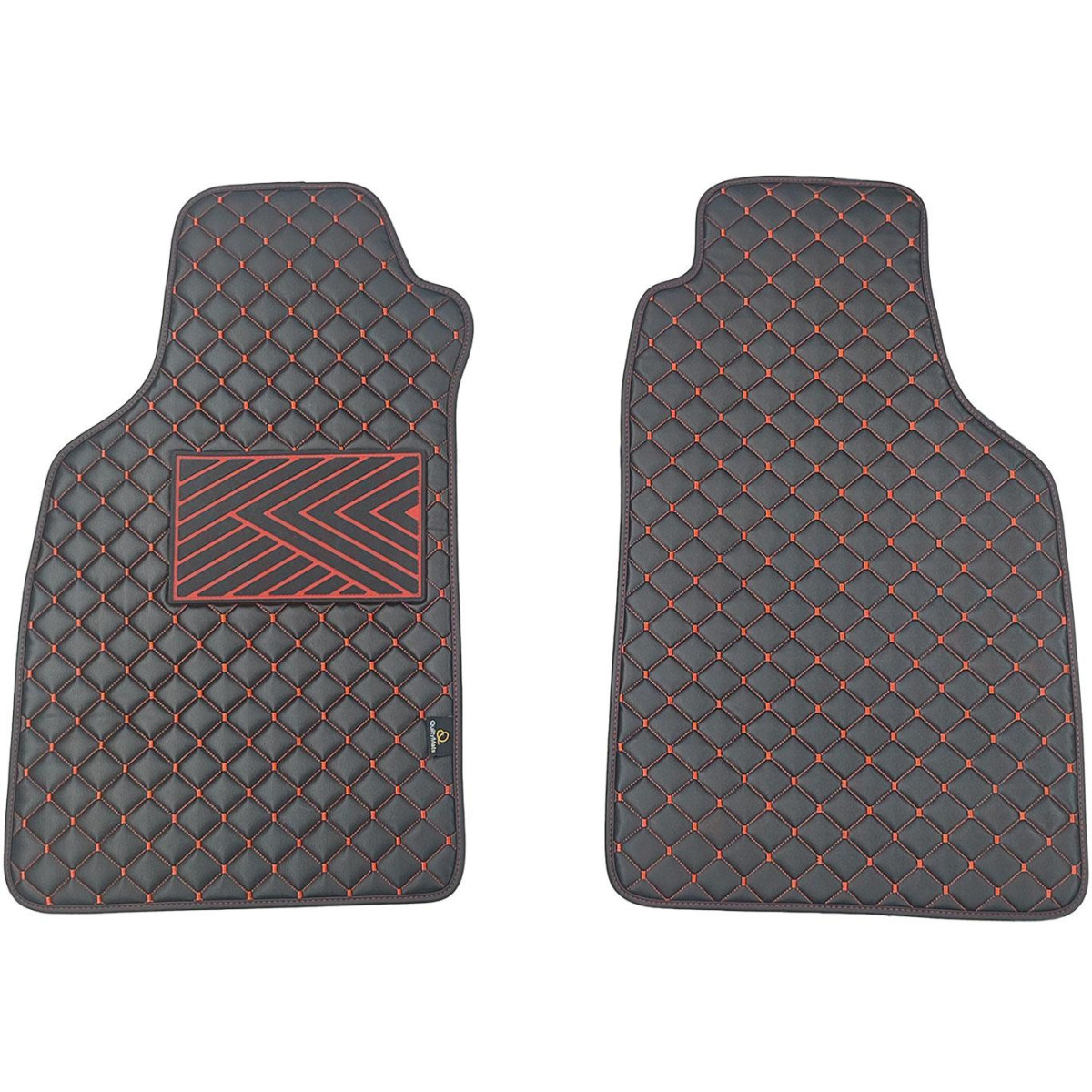 Eko odos kilimėliai QuiltyMats LIGIER JS50 nuo 2012m. (Juoda / raudonos siūlės)