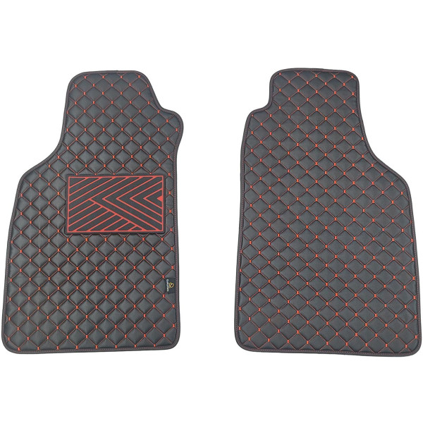 Eko odos kilimėliai QuiltyMats LIGIER JS50 nuo 2012m. (Juoda / raudonos siūlės)