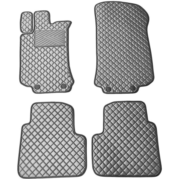 Eko odos kilimėliai QuiltyMats MERCEDES-BENZ R-class W251 2005-2015m. (Pilka / pilkos siūlės)