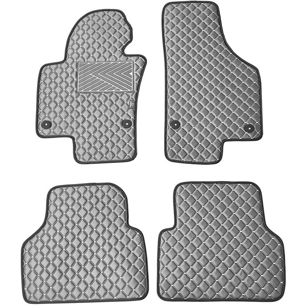Eko odos kilimėliai QuiltyMats VOLKSWAGEN TIGUAN 2007-2016m. (Pilka / pilkos siūlės)