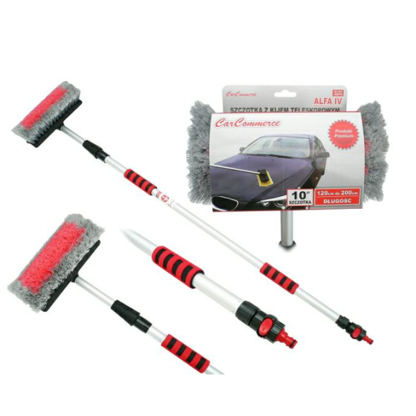 Teleskopinis šepetys su vandens jungtimi ALFA VI, 130-300 cm