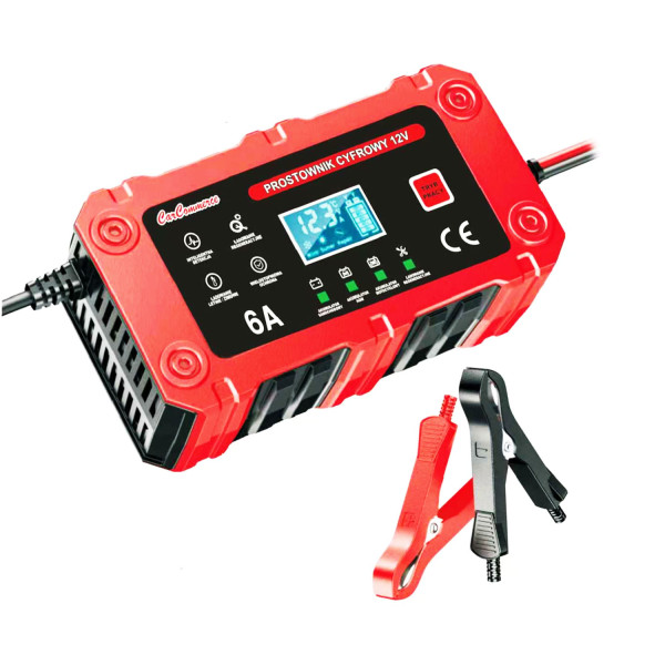 Skaitmeninis akumuliatorių įkroviklis, 12 V, 6 A, LiFePO4 / AGM / GEL, BC-1206