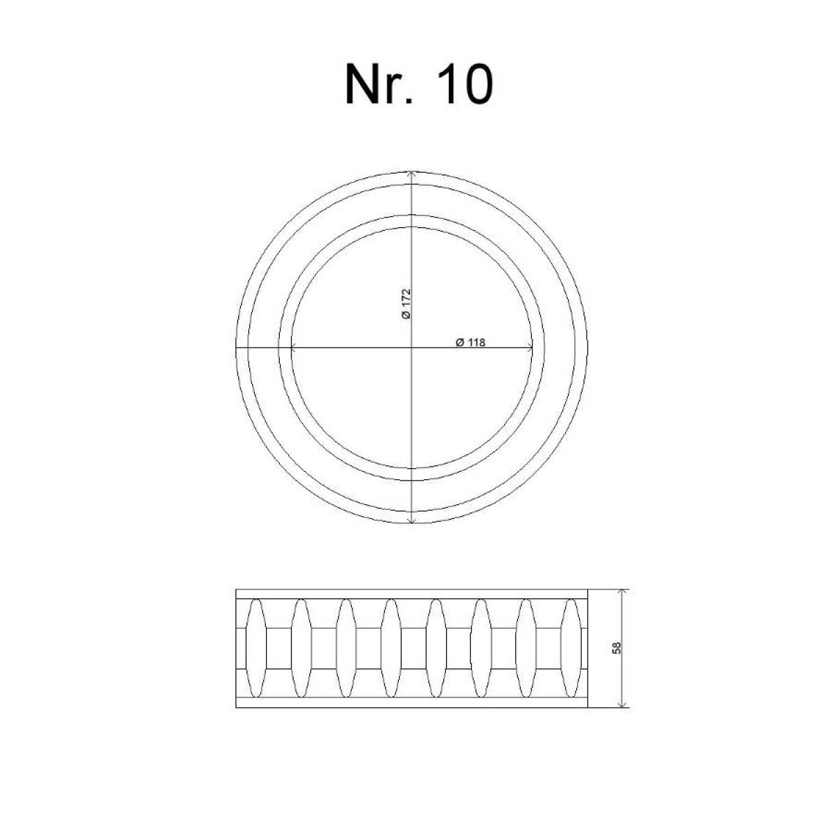 Spyruoklių pastiprinimo guma Nr. 10 SUV, BUS