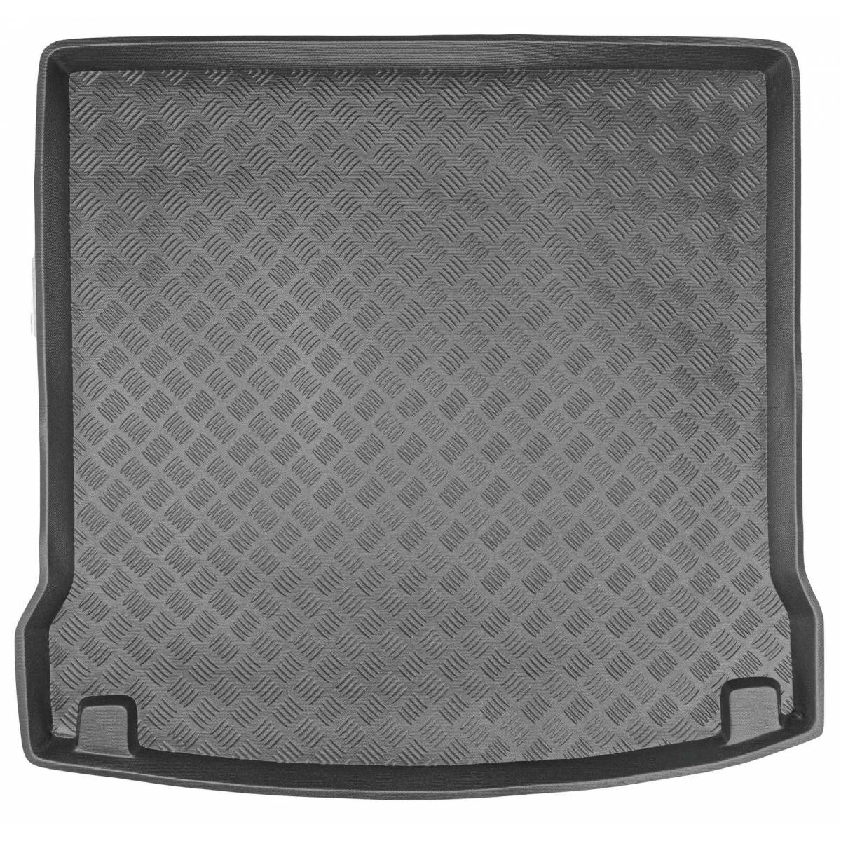 Plastikinis Bagažinės kilimėlis Mercedes CLA sedan nuo 2019m. (be nišų, iš šonų tinklas)