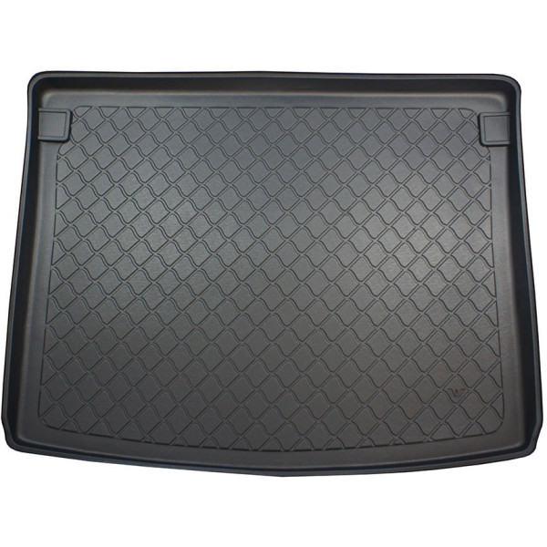 Guminis bagažinės kilimėlis Volkswagen Caddy 2003-2020m. (5 vietų / non-plastic-coated trunk walls)