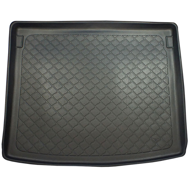 Guminis bagažinės kilimėlis Volkswagen Caddy Life (Comfortline, Trendline) 2004-2020m. (5 vietų / plastic-coated trunk walls)