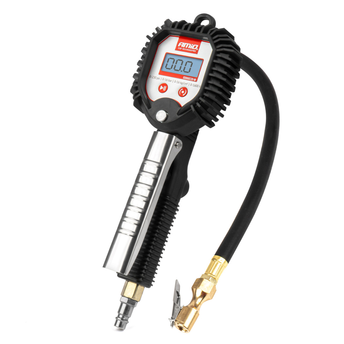 Pripūtimo pistoletas su skaitmeniniu manometru 16 bar AMIO-04483