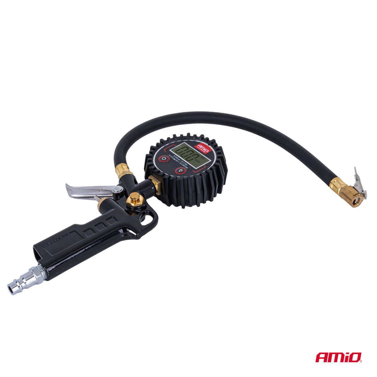 Pripūtimo pistoletas su skaitmeniniu manometru 17 bar AMIO-04466