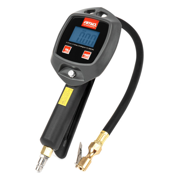 Pripūtimo pistoletas su skaitmeniniu manometru 18 bar AMIO-04482