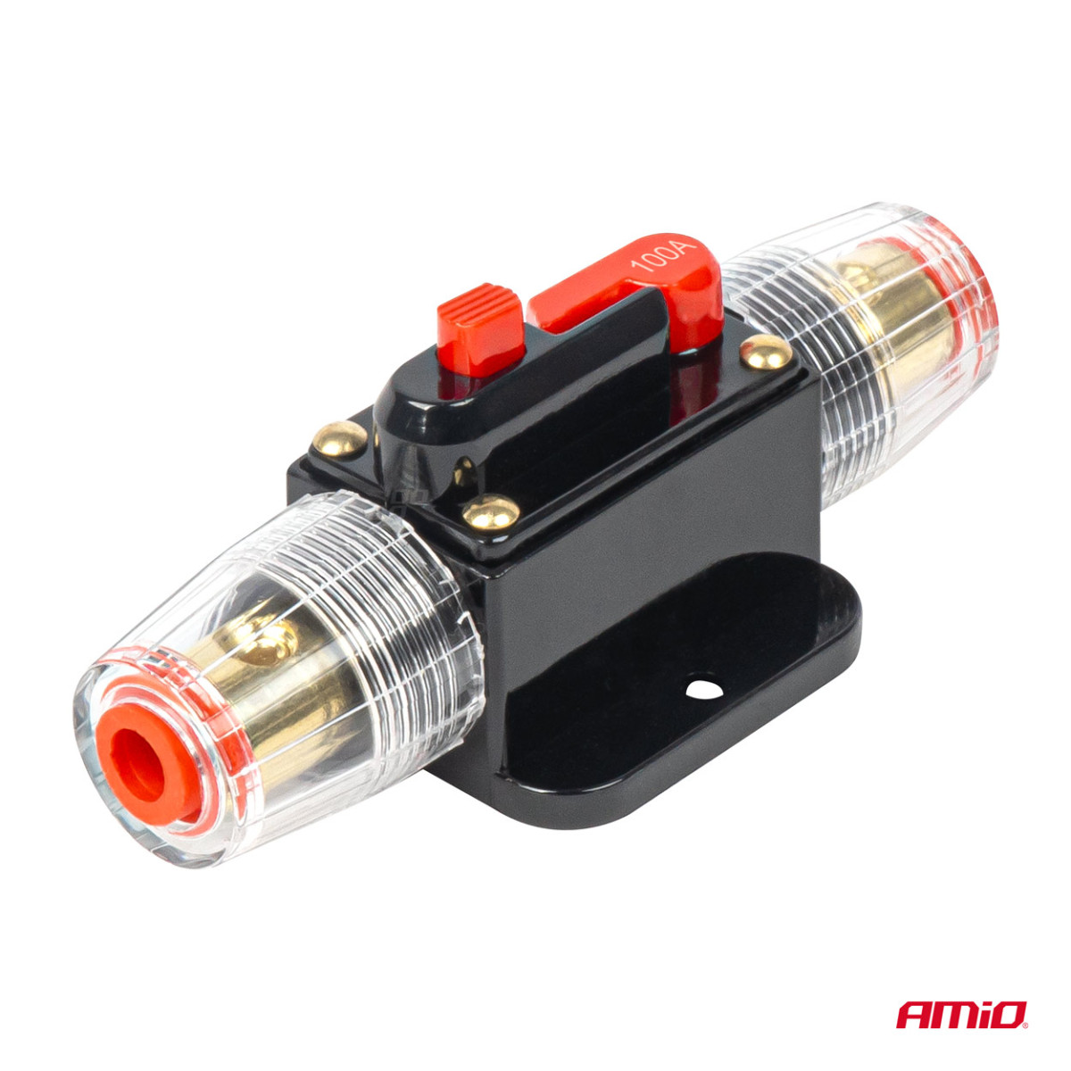 Automatinis automobilinis saugiklis / grandinės pertraukiklis 12-48V 100A AMIO-03821