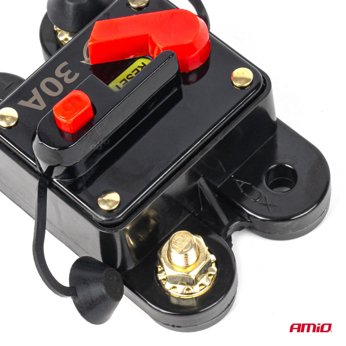 Automatinis automobilinis saugiklis / grandinės pertraukiklis 12-48V 30A AMIO-03824