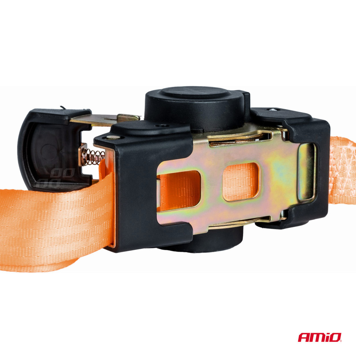 Krovinių tvirtinimo diržas su automatiniu vyniotuvu 1000/500 kg, 4 m x 38 mm, J-TYPE AMIO-03321