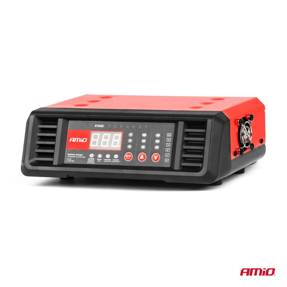 Skaitmeninis akumuliatoriaus įkroviklis 10A 6V/12V AMIO-04056