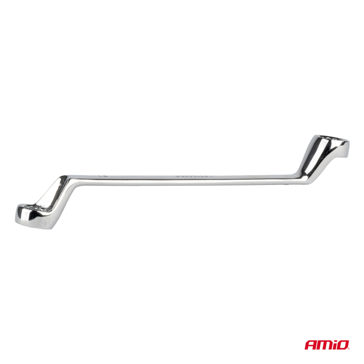 Žiedinių raktų rinkinys, lenkti 6–32 mm, 12 vnt., AMIO-04197