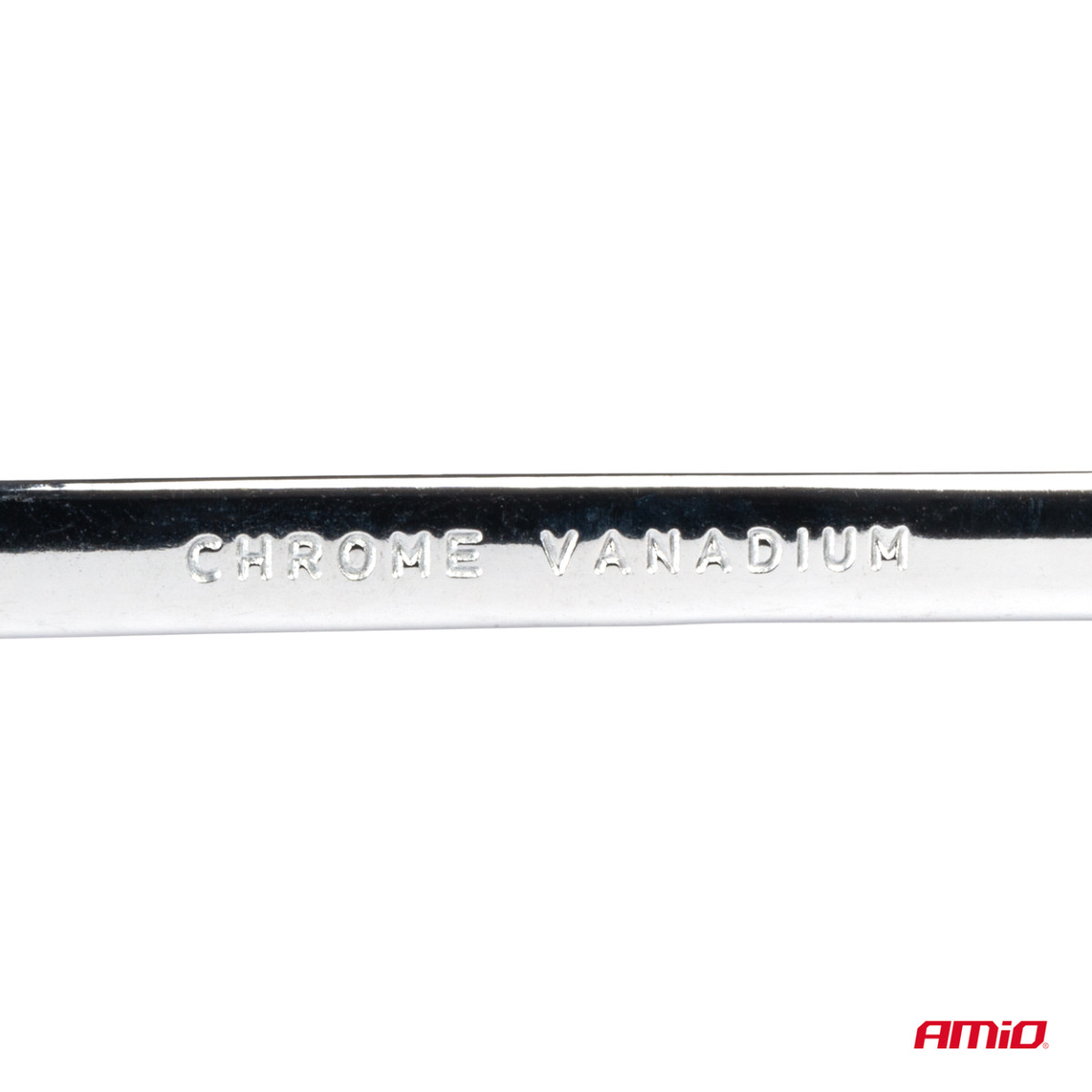 Žiedinių raktų rinkinys, lenkti 6–32 mm, 12 vnt., AMIO-04197