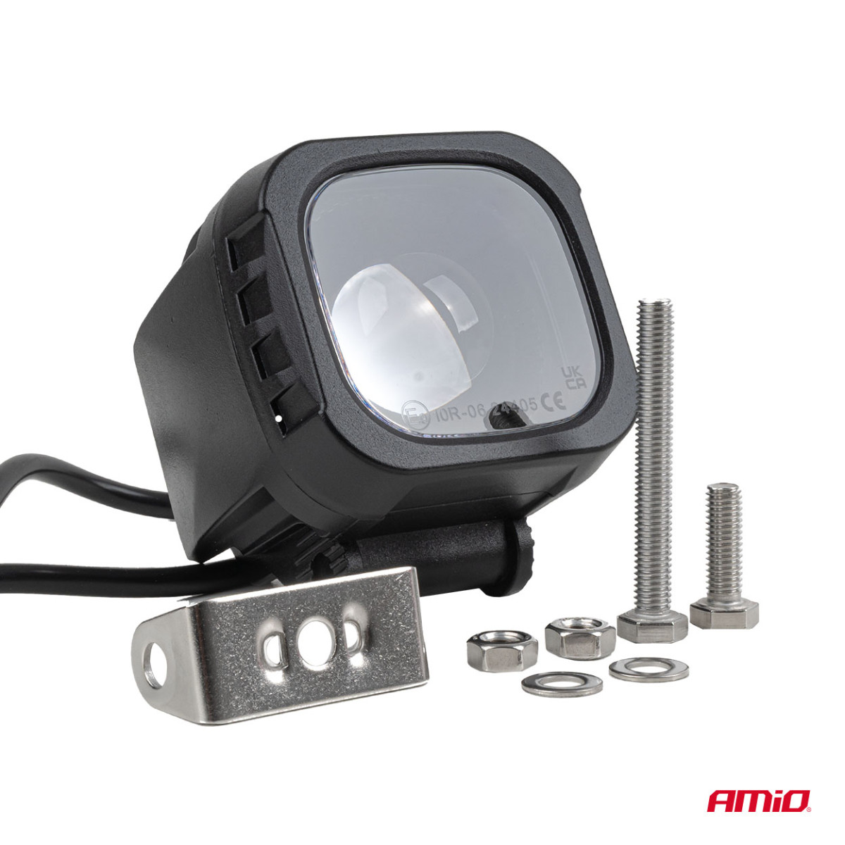 Signalinis žibintas šakiniams krautuvams, mėlyna rodyklė, 15W 10–80V IP6K9K AMIO-04866