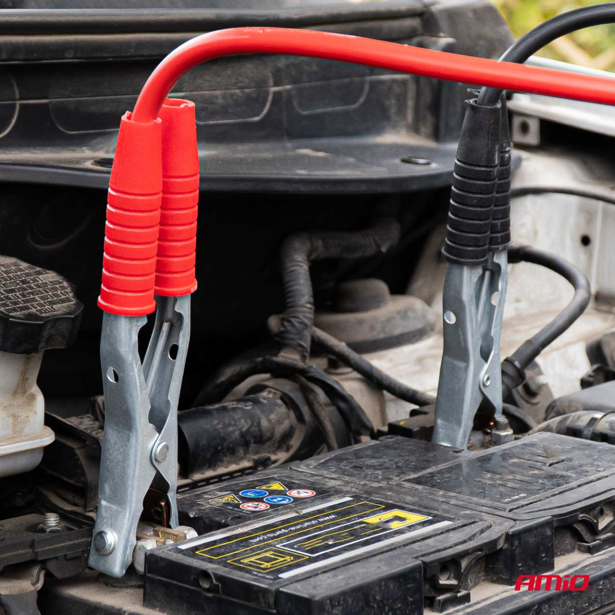 Užvedimo laidai 1200A, 6 m, 99,9 % varis, AMIO-04822