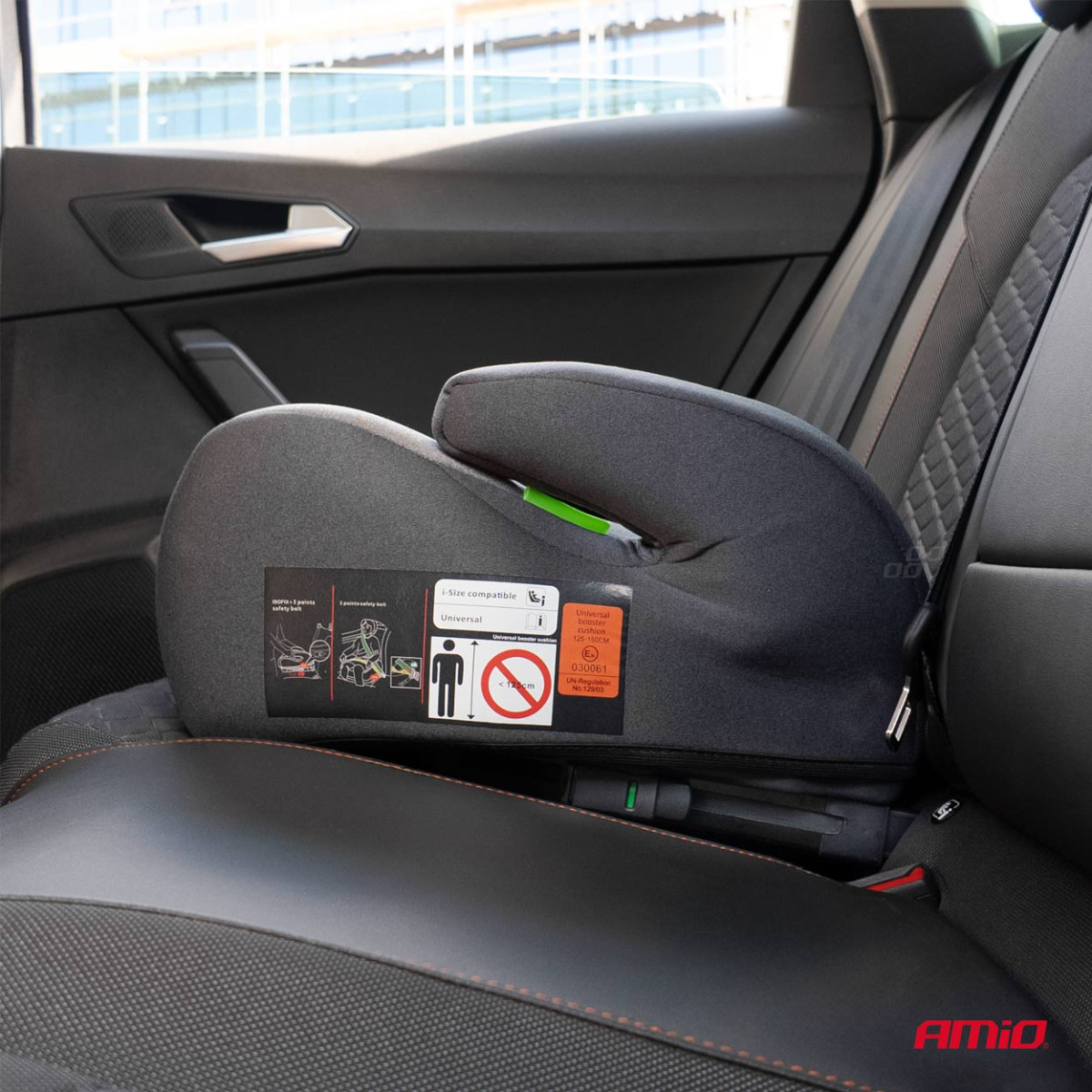 Automobilinės kėdutės paaukštinimas vaikams 125–150 cm ISOFIX ECE R129 I-Size, AMIO-04660