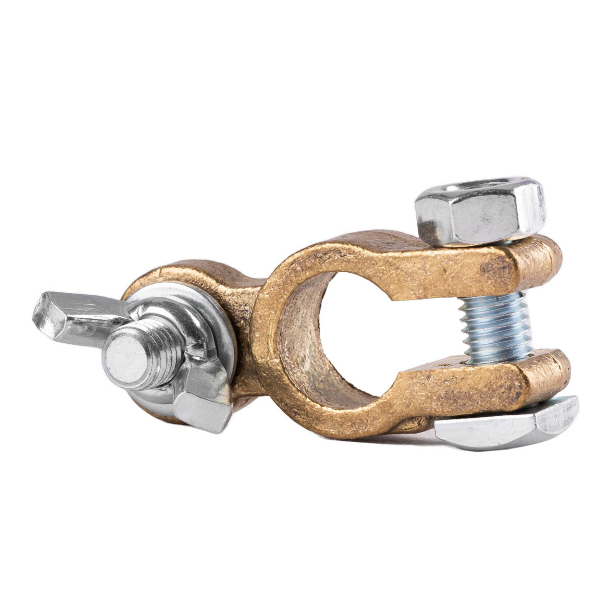 Akumuliatoriaus gnybtas MOTYL, 600 A, varinis, PLUS – AMIO-01660