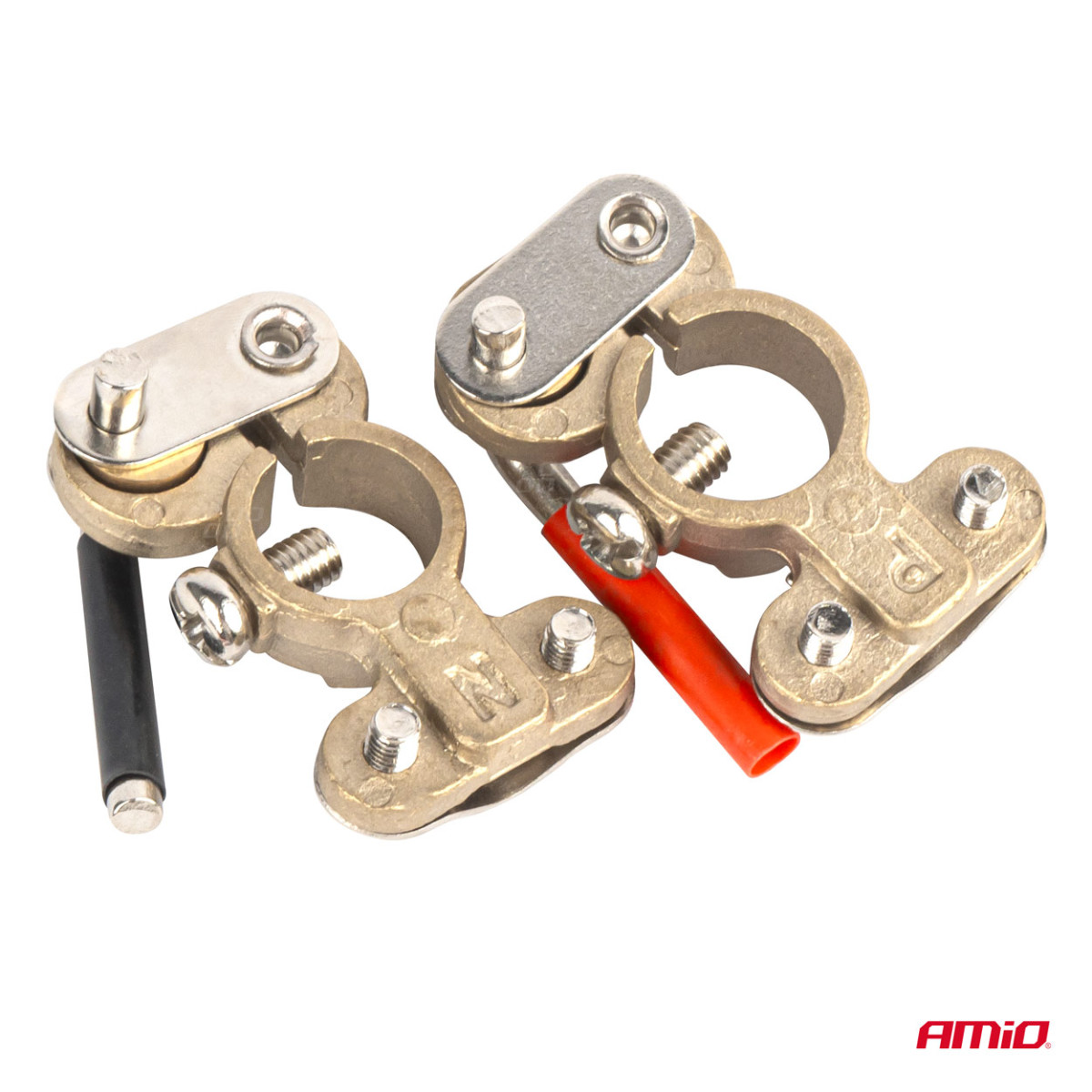 Akumuliatoriaus gnybtai 600 A, variniai, 2 vnt. AMIO-03846