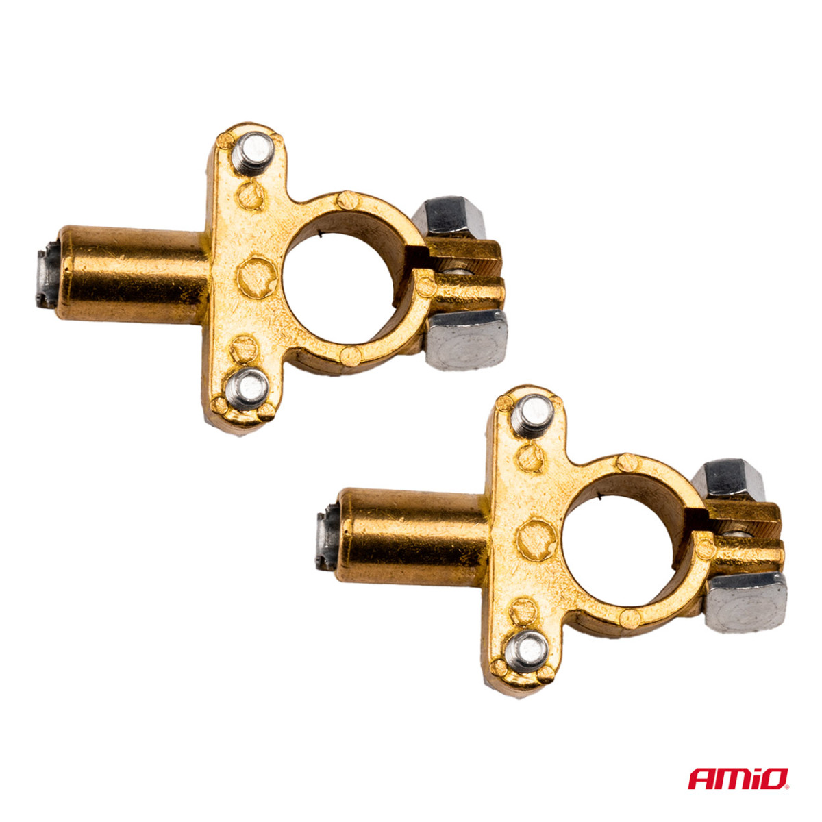 Akumuliatoriaus gnybtai 800 A, variniai, 2 vnt. AMIO-04390