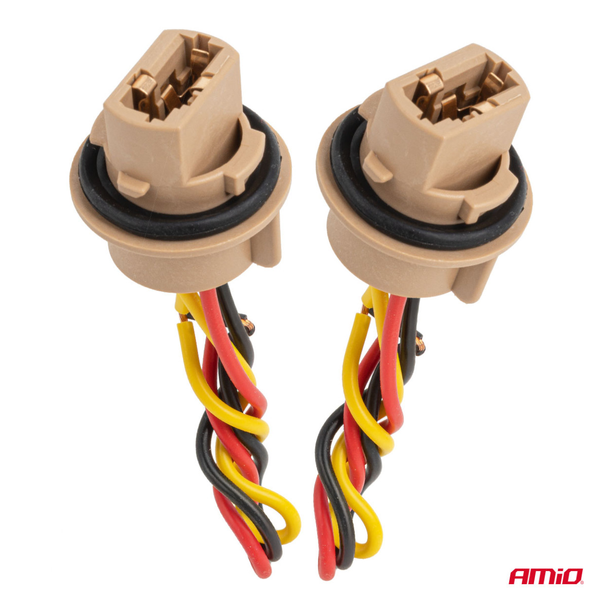 T20 LED lemputės lizdas 12V W21/5W, WY21/5W, W3x16q, 7443, 2 vnt. AMIO-04834