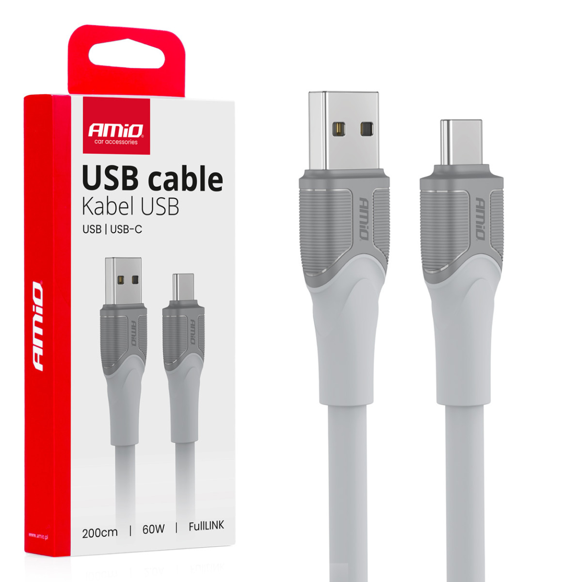 USB-A į USB-C kabelis 60W 2 m FullLINK X111 AMIO-04290