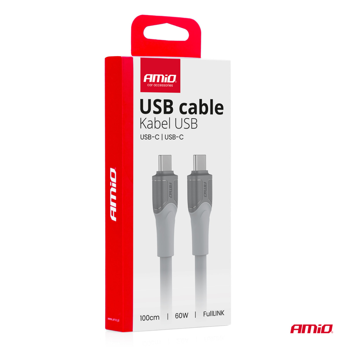 USB-C į USB-C kabelis 1 m 60W FullLINK X111 AMIO-04291