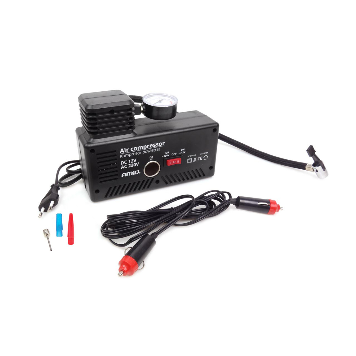 Automobilinis kompresorius 12V / 230V, AMIO-02188