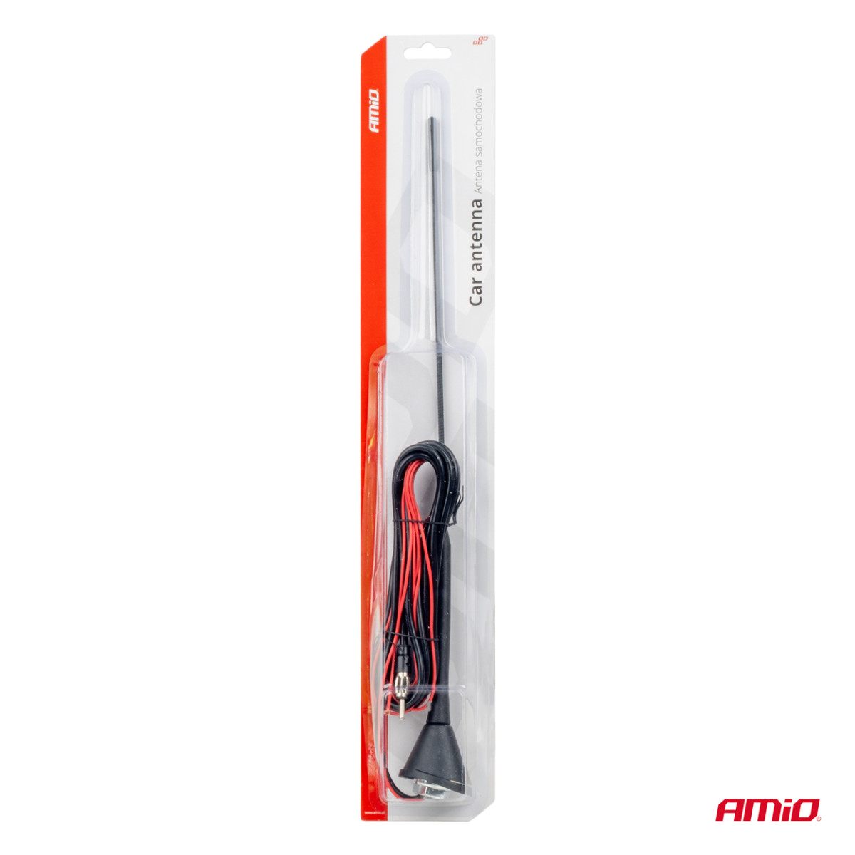 Automobilinė antena 40 cm su stiprintuvu, ANT08 AMIO-01511