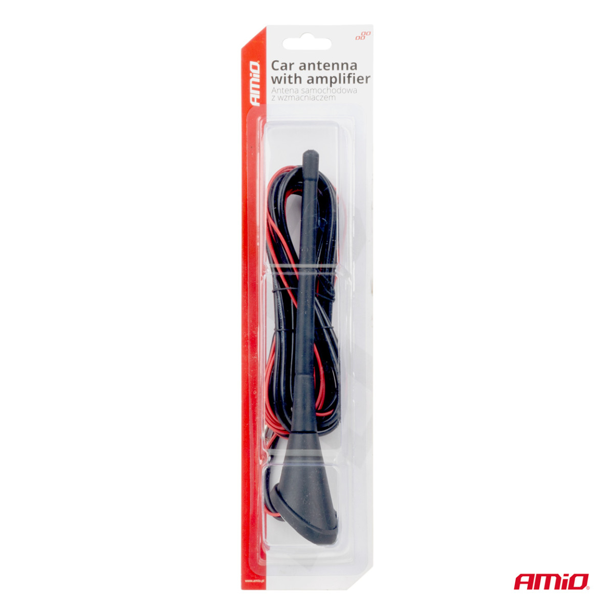 Automobilinė antena su stiprintuvu, ANT04 AMIO-01127