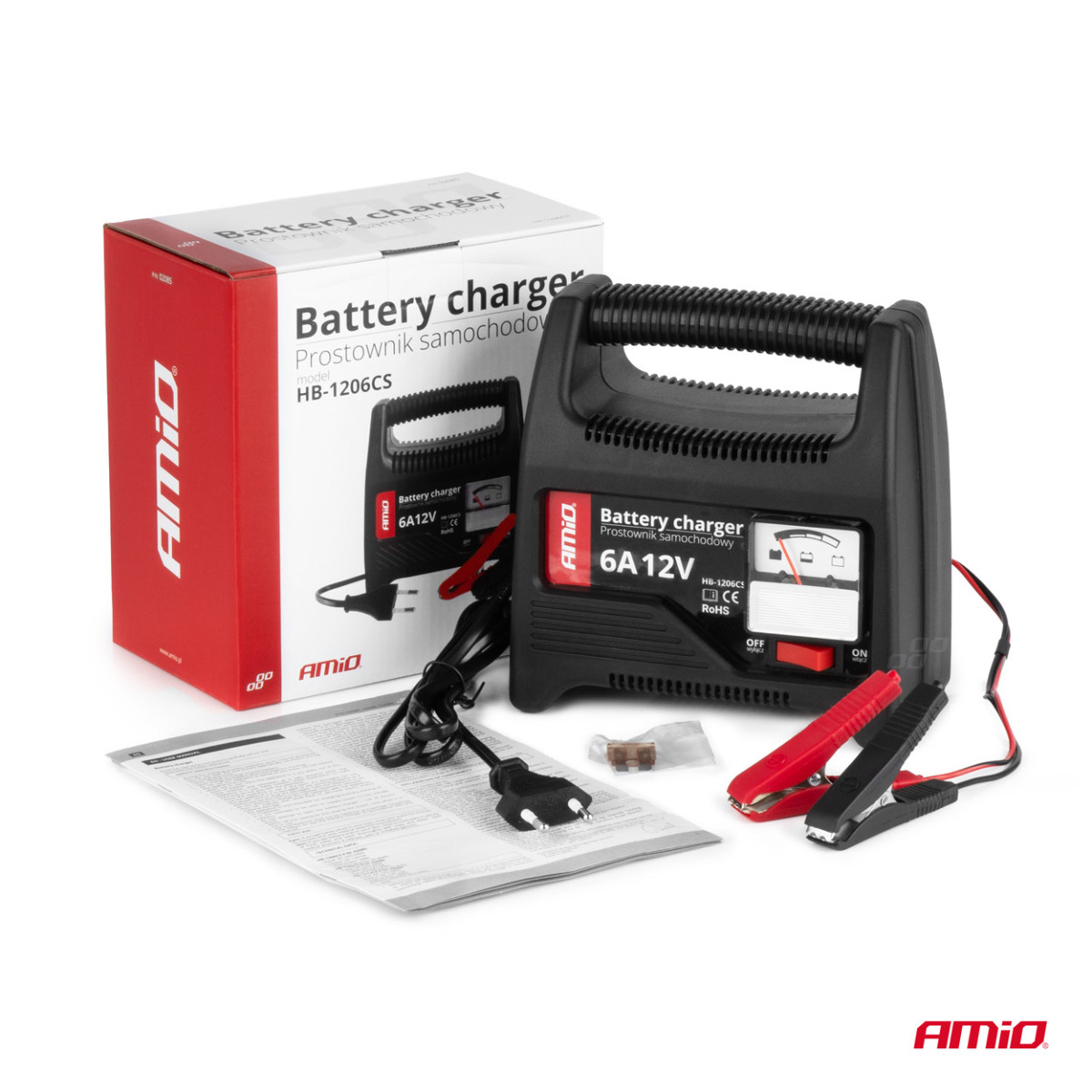 Akumuliatoriaus įkroviklis SBC-6A 8A 12V AMIO-02086