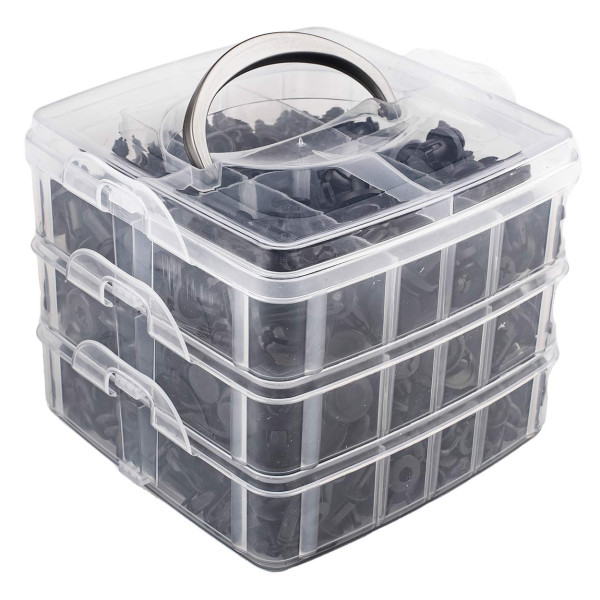 Automobilio kėbulo tvirtinimo spaustukai, 620 vnt., AMIO-02831 