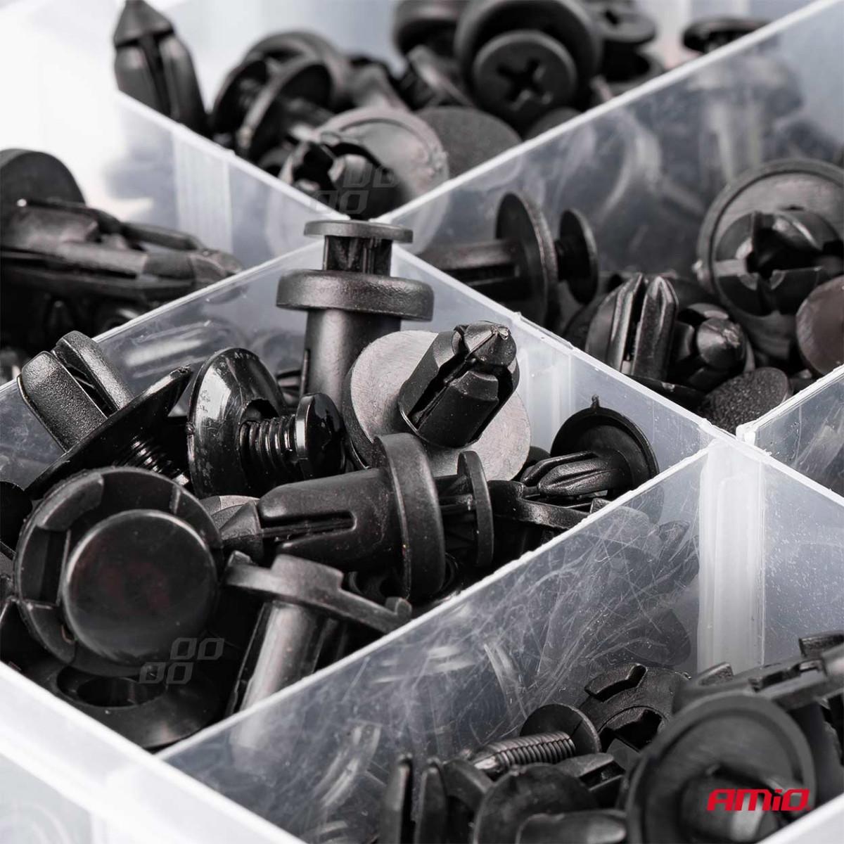 Automobilio kėbulo tvirtinimo spaustukai, 620 vnt., AMIO-02831 