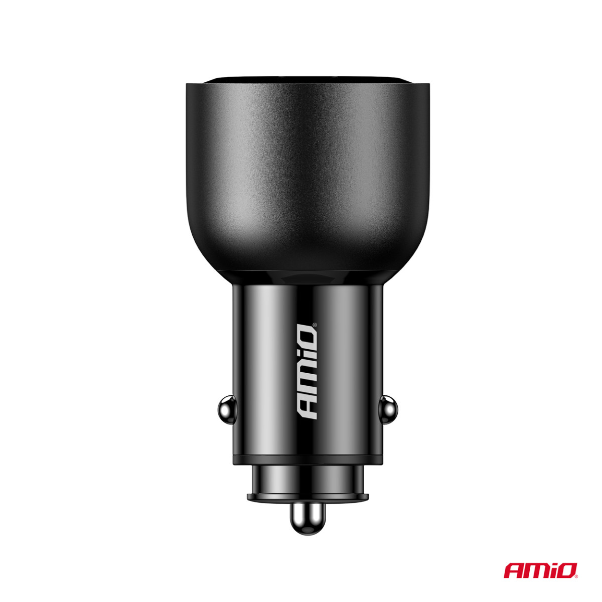Automobilinis įkroviklis 2x USB-C + USB-A 12/24V 95W AMIO-04372