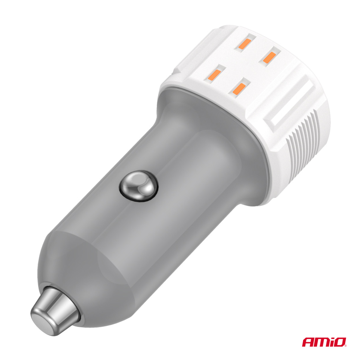 Automobilinis įkroviklis USB-A + USB-C 20W 12/24V AMiO-03882