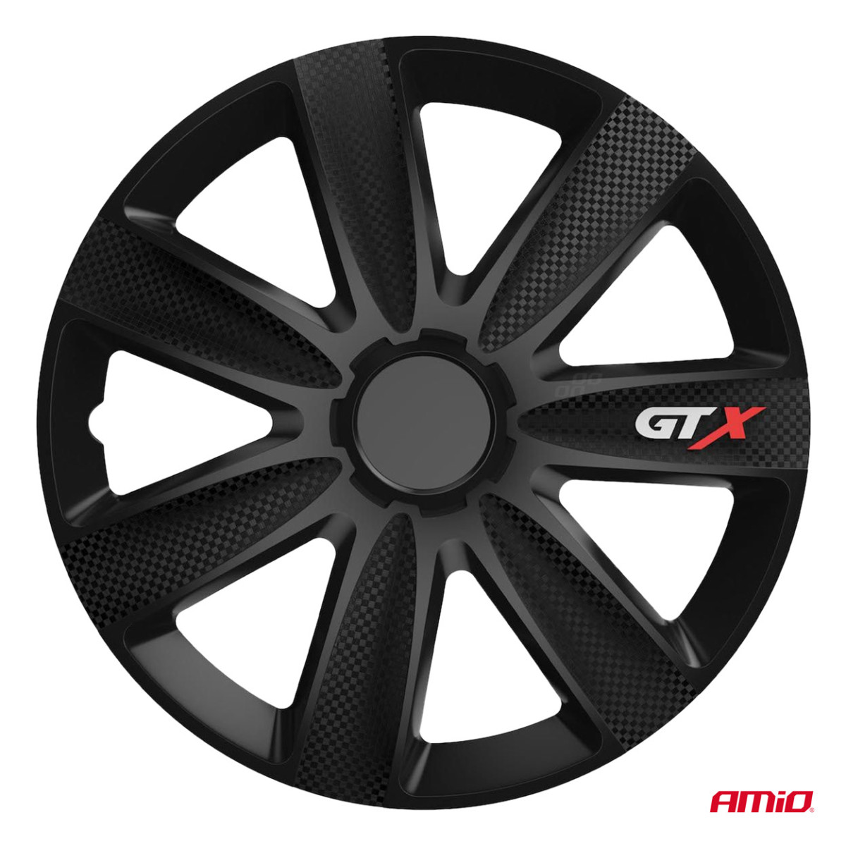 Ratų gaubtai 4 vnt. GTX, Carbon juodi 14"