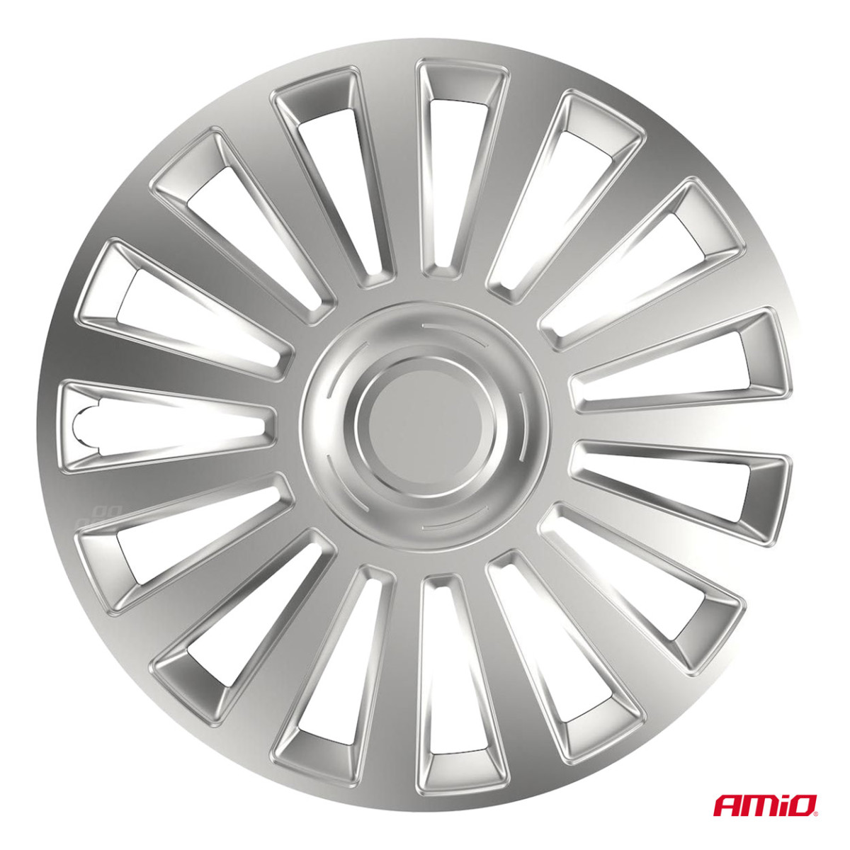 Ratų gaubtai 4 vnt. Luxury, sidabriniai 15"