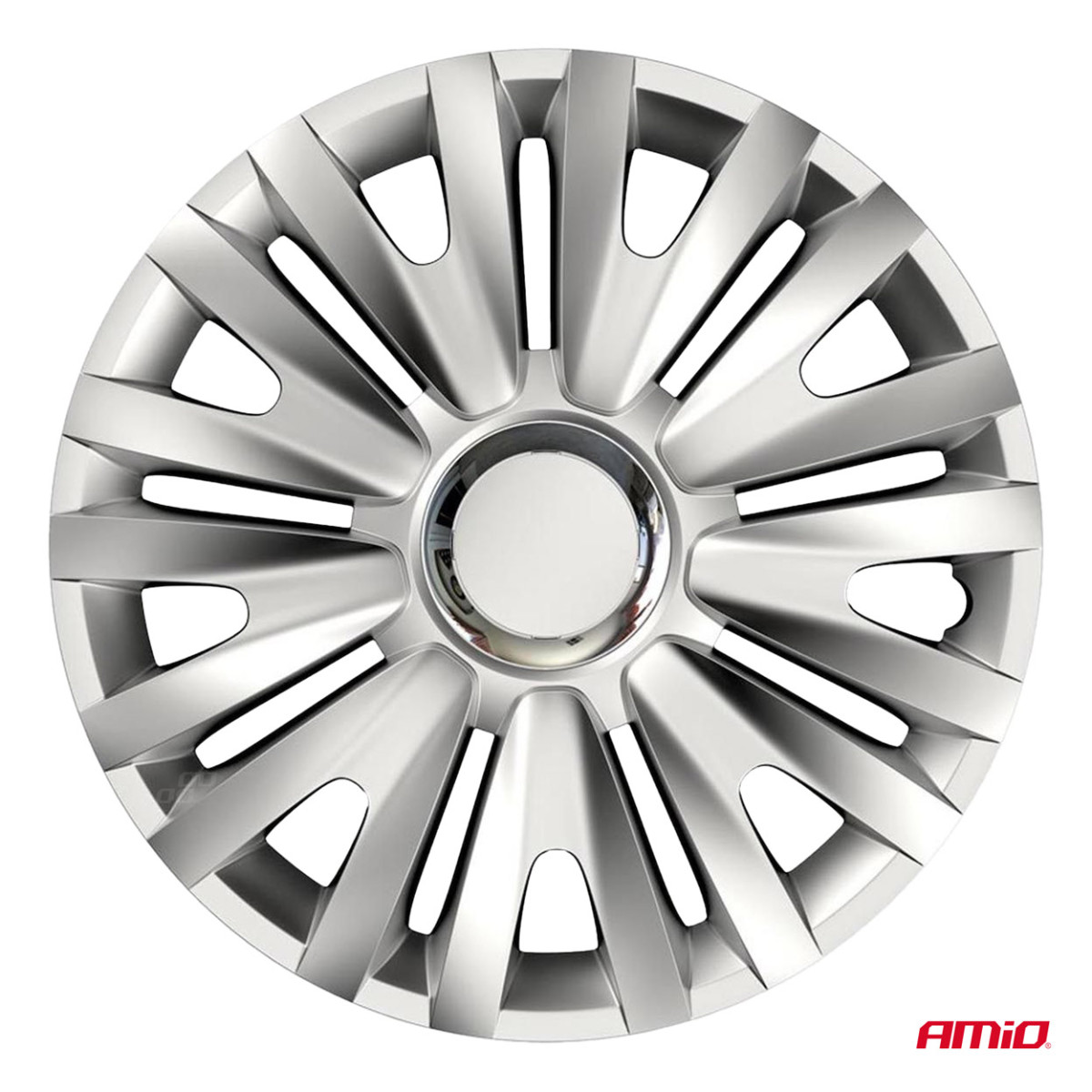 Ratų gaubtai 4 vnt. Royal, sidabriniai 15"