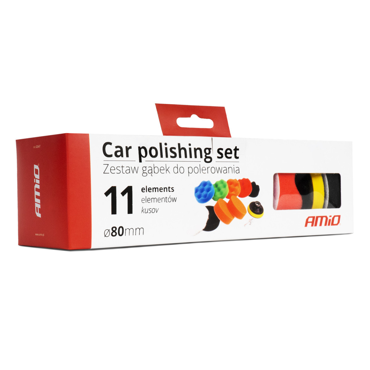 Automobilio poliravimo diskų komplektas 8 vnt. x 80 mm AMIO-02647