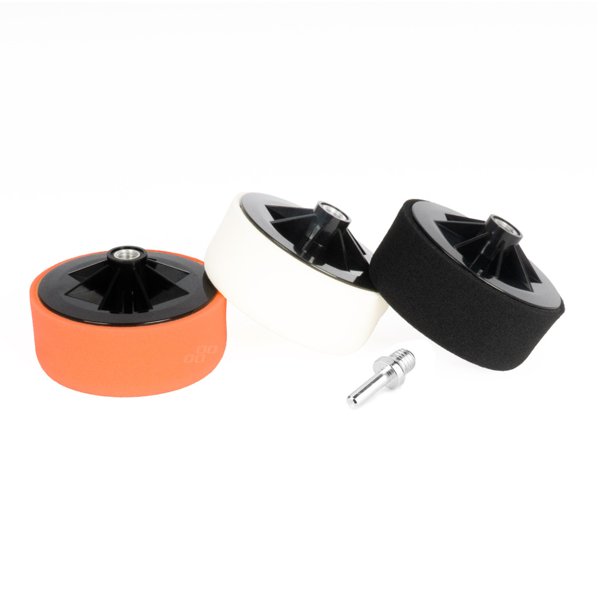 Automobilio poliravimo diskų komplektas 3 vnt. x 125 mm + M14 adapteris AMIO-02648